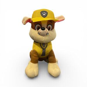 PAW PATROL Plush Rubble Dog 9" Yellow Nickelodeon